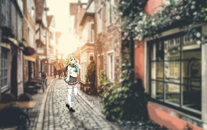Mari Ohara in a European Street