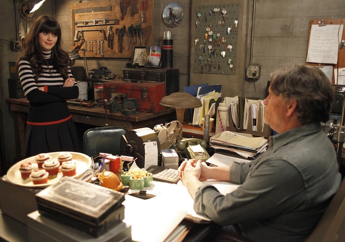 Jessica Day and man in workshop