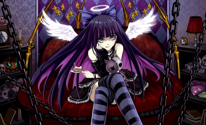 Stocking Anarchy with cake and doll