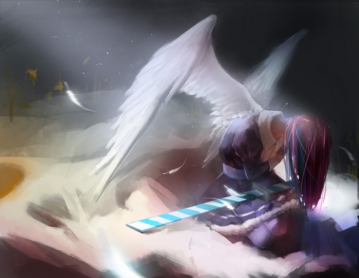 Angel with sword