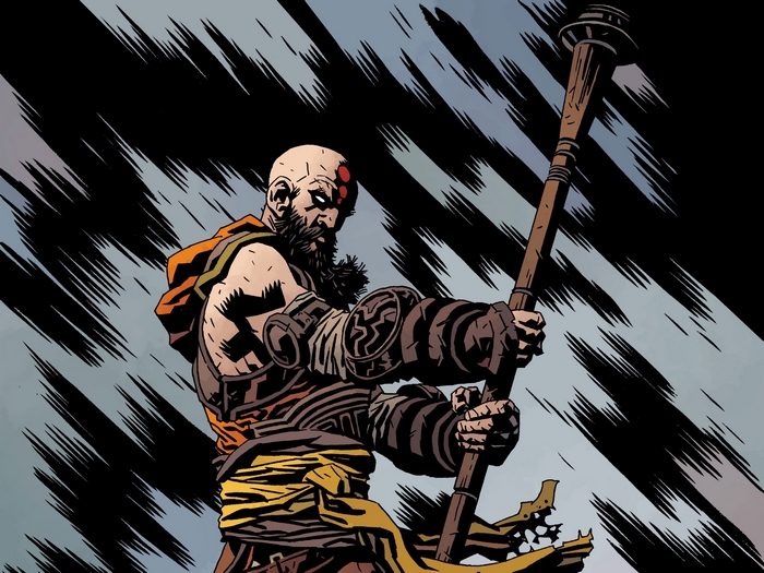 Monk from Diablo III holding a staff
