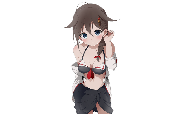 Shigure from Kancolle in a bikini