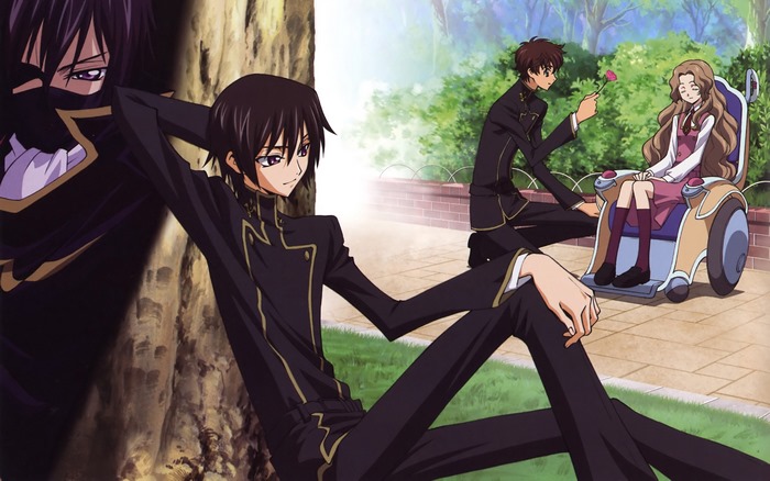 Lelouch and Nunnally Lamperouge from Code Geass