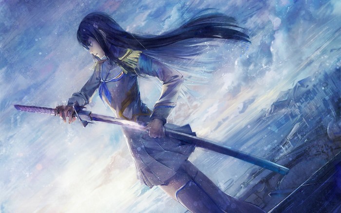 Satsuki Kiryuin with Sword