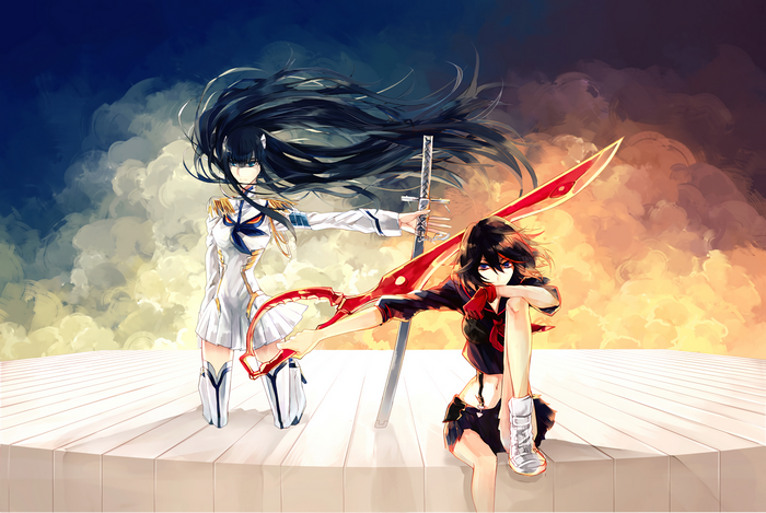 Satsuki Kiryuin and Ryuko Matoi from Kill la Kill