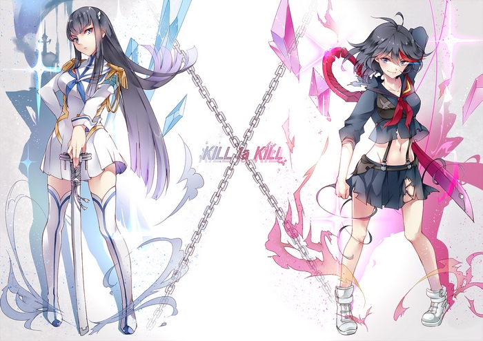 Satsuki Kiryuin and Ryuko Matoi from Kill la Kill