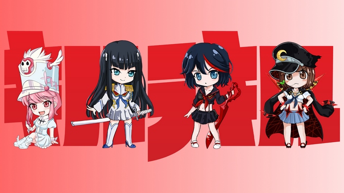 Chibi characters from Kill la Kill