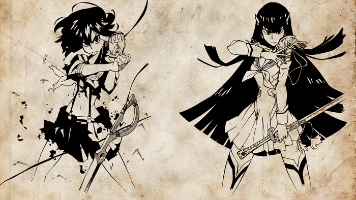 Ryuko Matoi and Satsuki Kiryuin from Kill la Kill