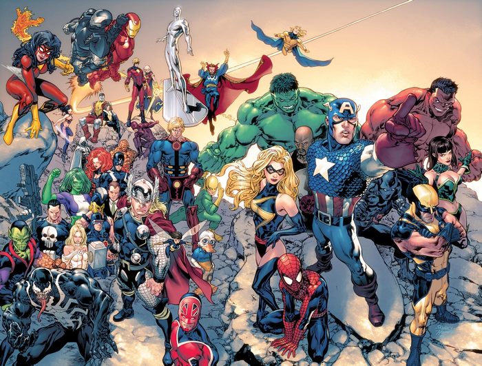 Avengers and other Marvel characters