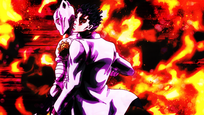 Yoshikage Kira and Killer Queen from JoJo's Bizarre Adventure