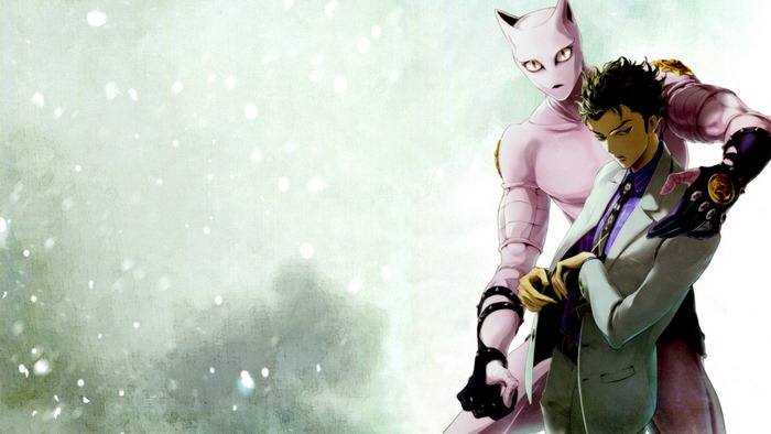 Yoshikage Kira and Killer Queen from JoJo's Bizarre Adventure