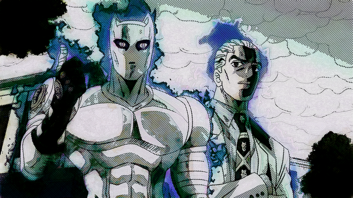 Yoshikage Kira and Killer Queen from JoJo's Bizarre Adventure