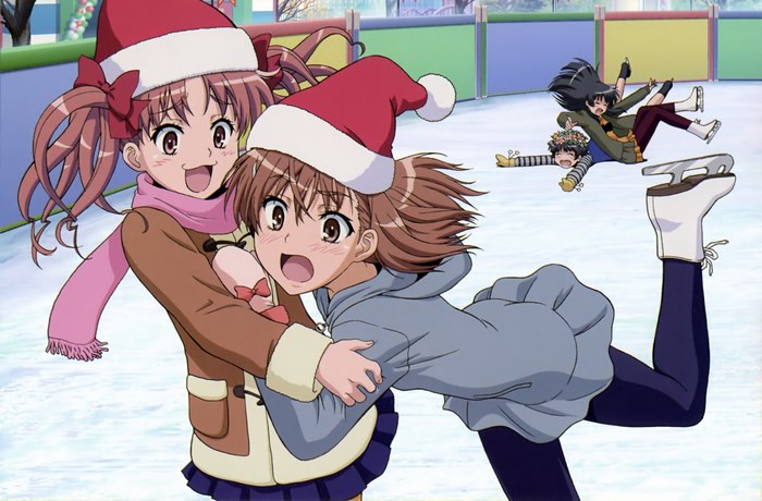 Kuroko Shirai and friends ice skating