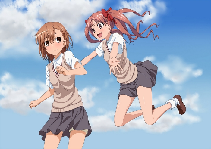 Kuroko Shirai and Misaka Mikoto from A Certain Scientific Railgun
