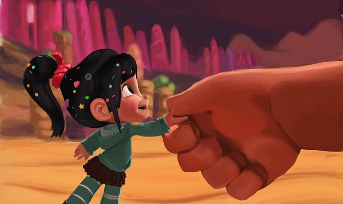 Vanellope von Schweetz and Wreck-It Ralph