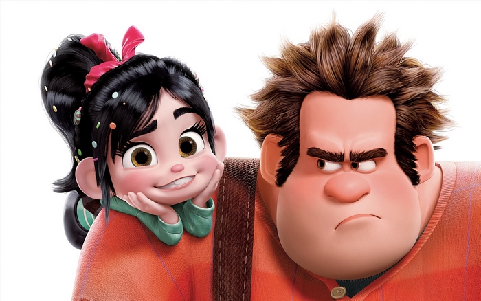 Ralph and Vanellope from Wreck-It Ralph