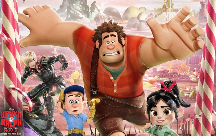 Ralph and Vanellope from Wreck-It Ralph