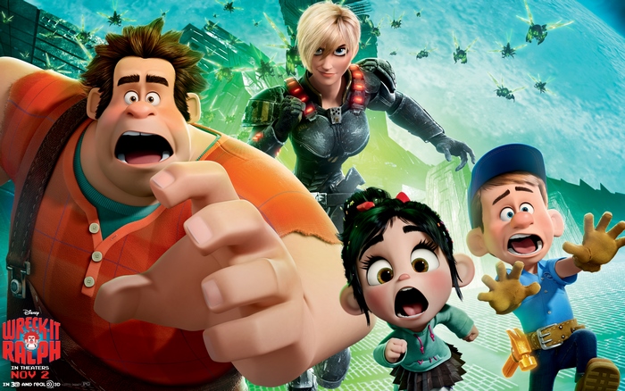 Ralph and Vanellope from Wreck-It Ralph