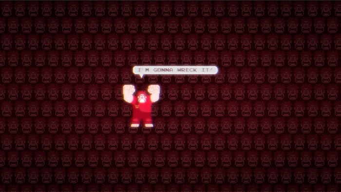 Ralph from Wreck-It Ralph with speech bubble
