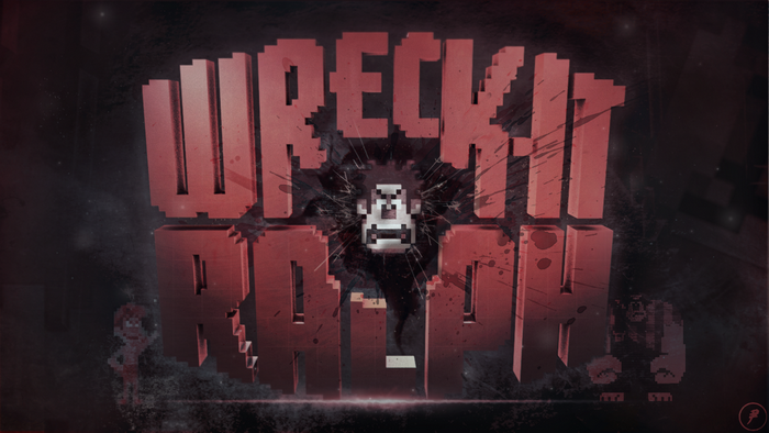 Wreck-It Ralph pixel art title screen