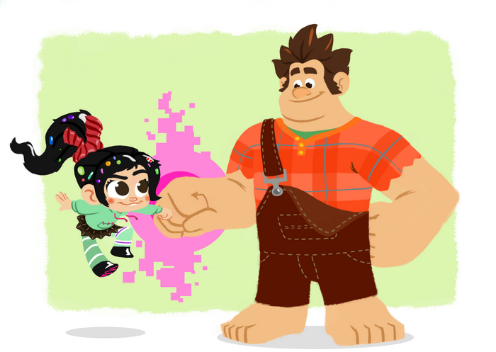 Vanellope and Ralph from Wreck-It Ralph