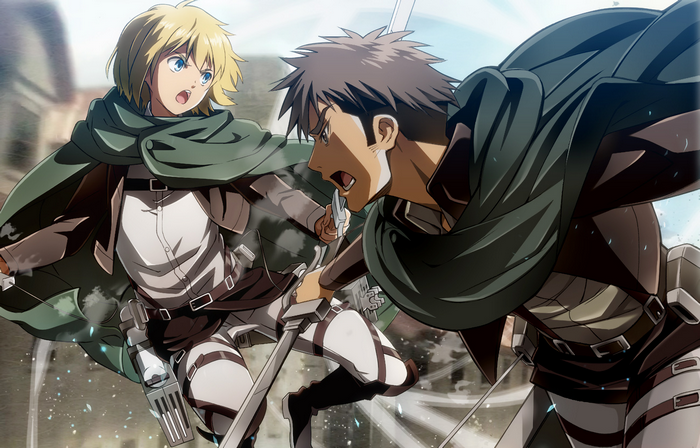 Jean Kirstein and Armin Arlert from Attack on Titan