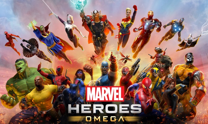 Marvel Heroes Omega Poster with Multiple Superheroes