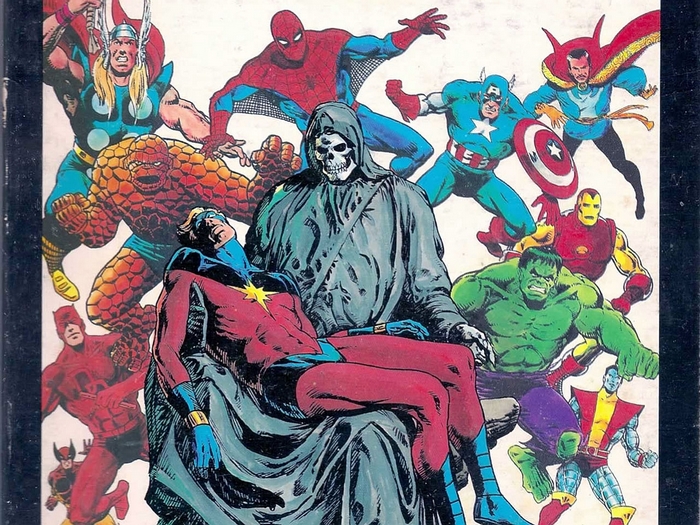 Marvel characters with Death and Captain Marvel