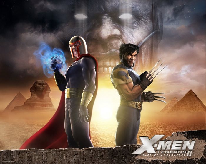 Magneto and Wolverine from X-Men Legends II