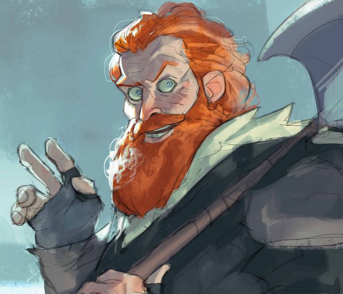 Tormund Giantsbane with an axe
