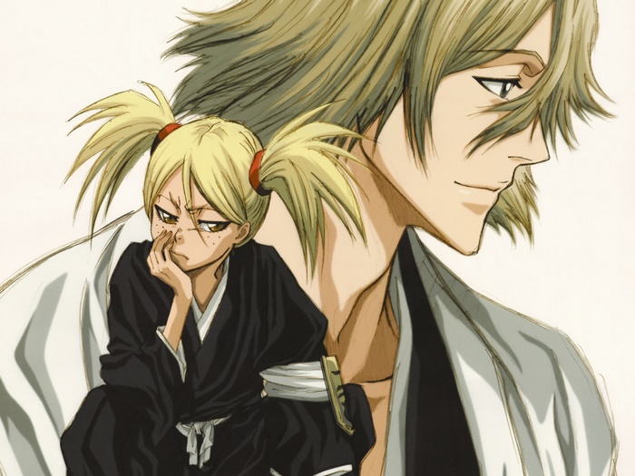 Shinji Hirako and Hiyori Sarugaki from Bleach