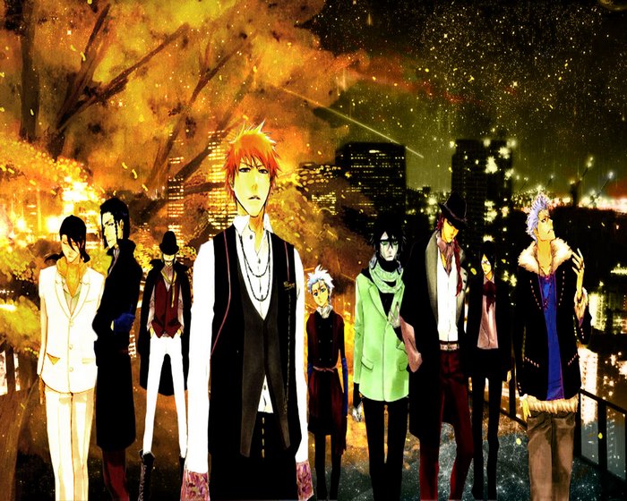 Shinji Hirako and other characters from Bleach