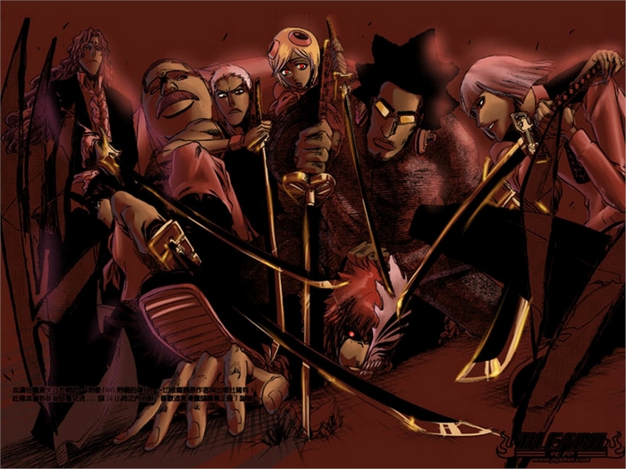 Shinji Hirako and other characters from Bleach