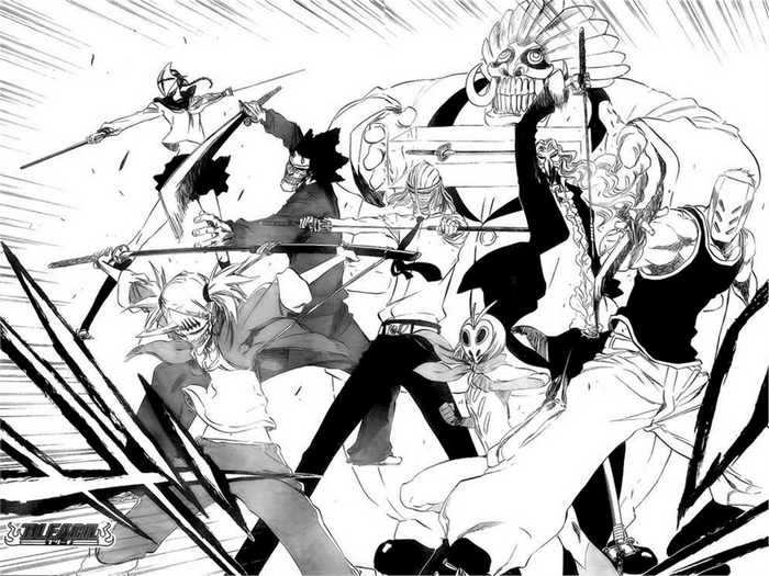 Shinji Hirako and other characters from Bleach
