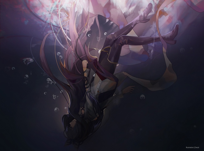Blake Belladonna underwater