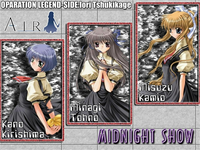 Minagi Tohno, Kano Kirishima, Misuzu Kamio from AIR