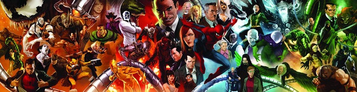 Spider-Man and his villains collage