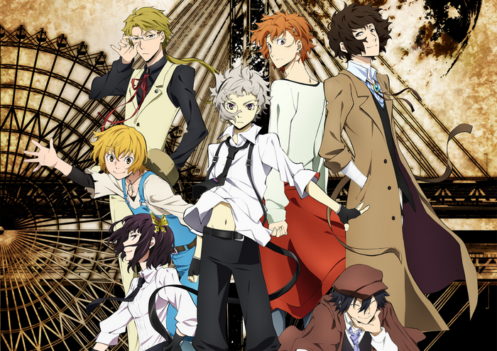 Bungo Stray Dogs characters group portrait