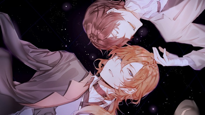 Osamu Dazai Under Starry Night Sky