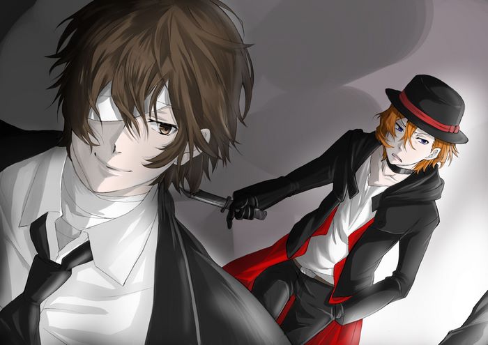 Osamu Dazai and Chuuya Nakahara from Bungo Stray Dogs