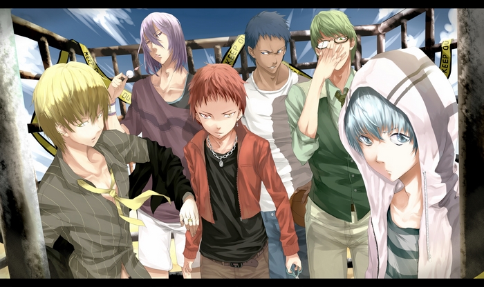 Group of young men from Kuroko's Basketball