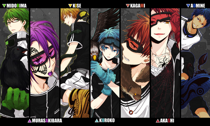 Kuroko no Basuke characters with animals
