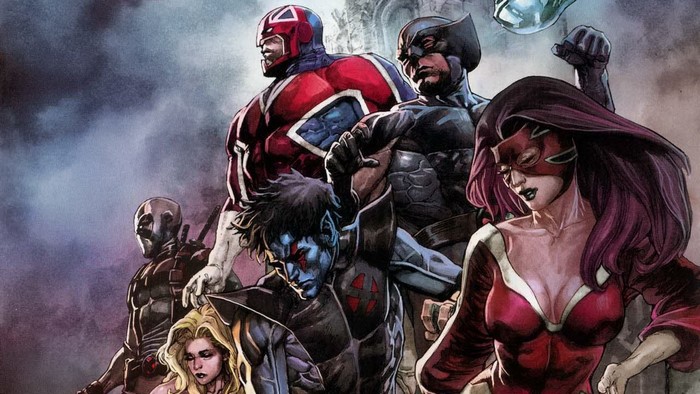 Marvel Comics characters including Nightcrawler and Deadpool