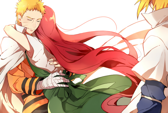 Naruto and Kushina Uzumaki from Naruto