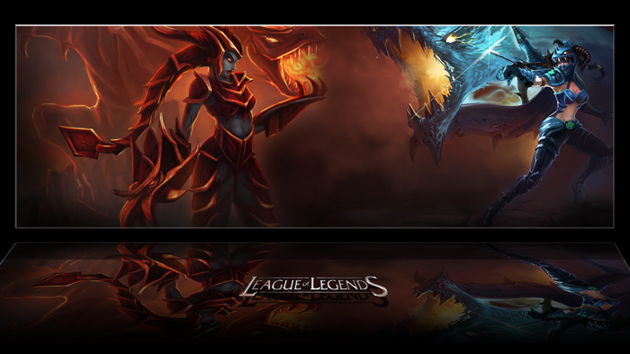Vayne and Dragon from League of Legends