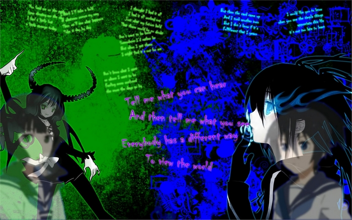Mato Kuroi anime girls with text