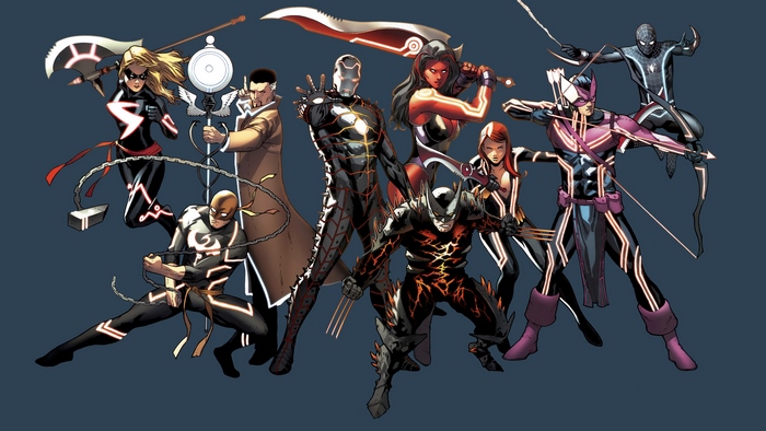 Marvel's Avengers in futuristic suits