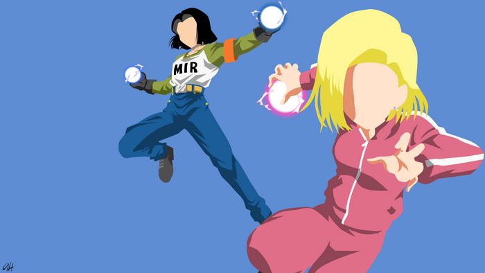 Android 17 and Android 18 from Dragon Ball