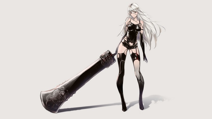 YoRHa Type A No.2 with a large sword