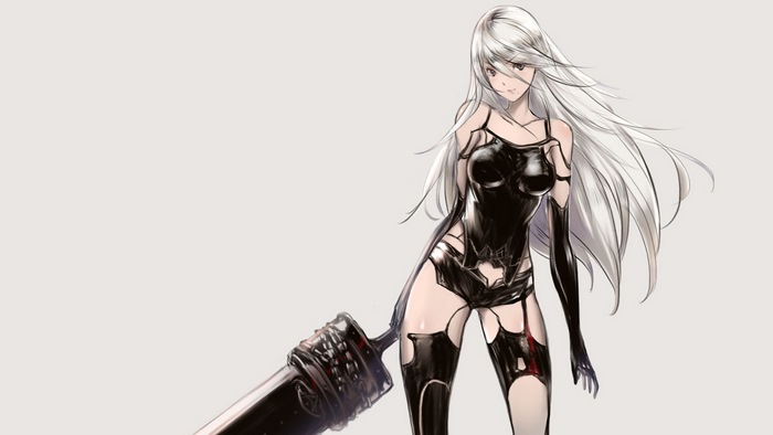 YoRHa Type A No.2 with a large sword